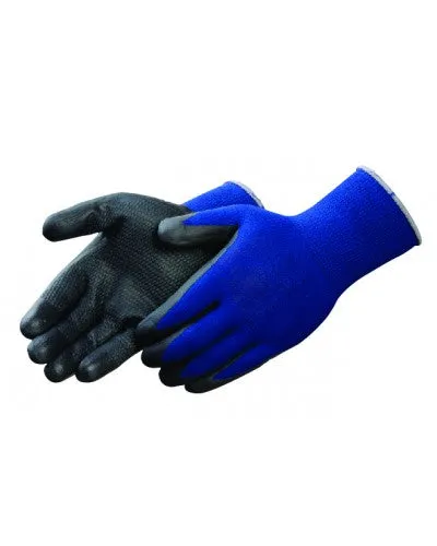 380 - SHOWA® ATLAS® 100% blue Nylon shell - Grey waffle nitrile foam palm (12 pair)