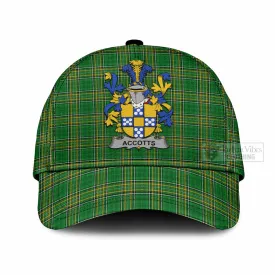 Accotts Irish Clan Tartan Classic Cap with Coat of Arms