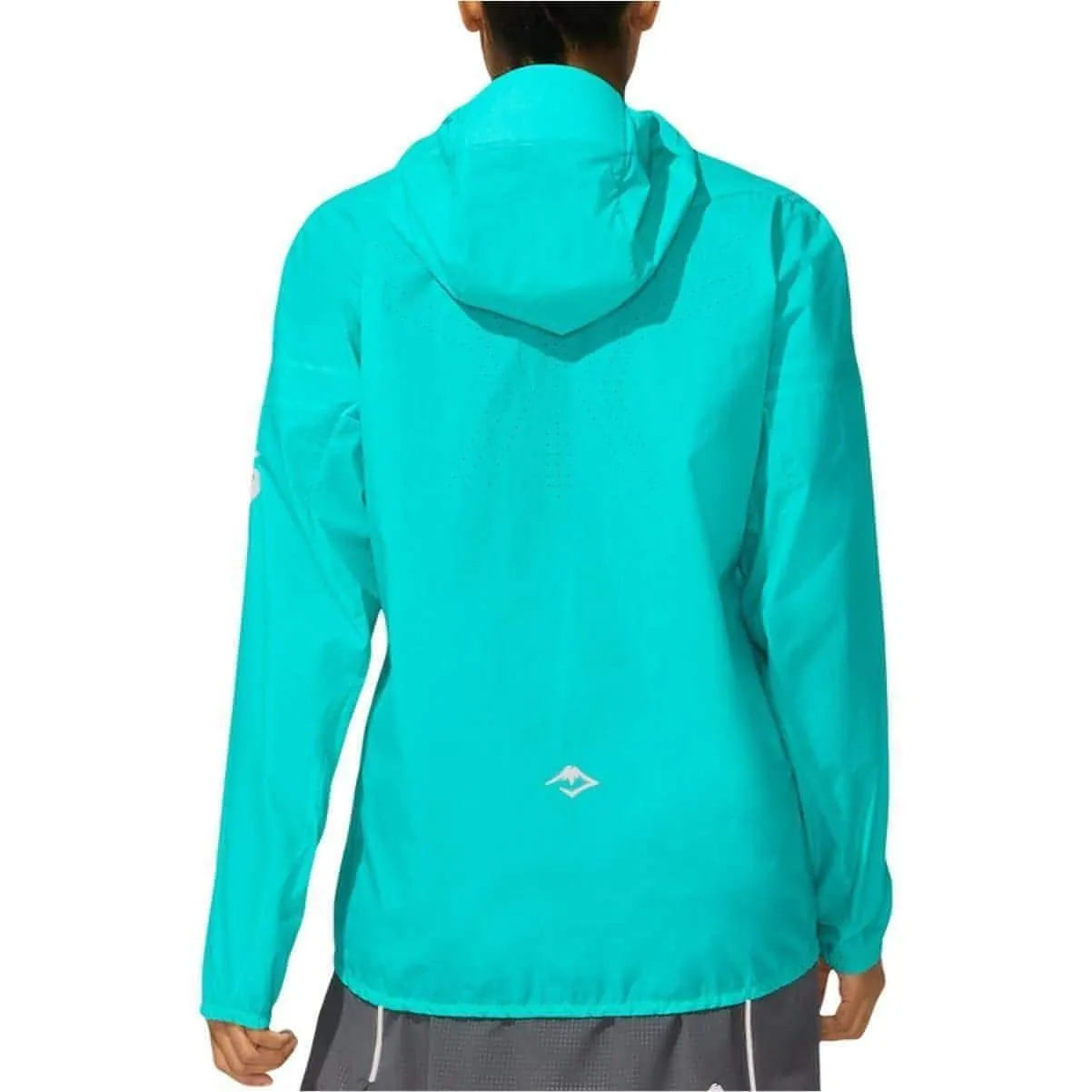 Asics FujiTrail Womens Running Jacket - Green