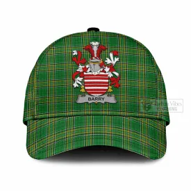 Barry Irish Clan Tartan Classic Cap with Coat of Arms