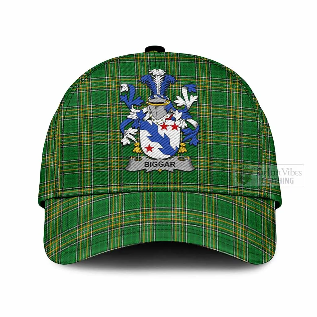 Biggar Irish Clan Tartan Classic Cap with Coat of Arms