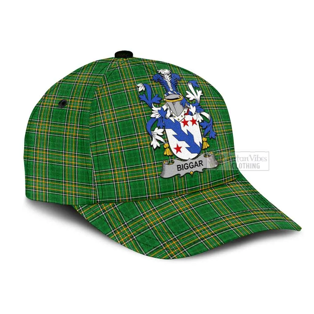 Biggar Irish Clan Tartan Classic Cap with Coat of Arms