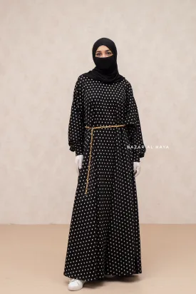 Black & Daisy Basimah Classic Design Warm Abaya Coat - Premium Wool