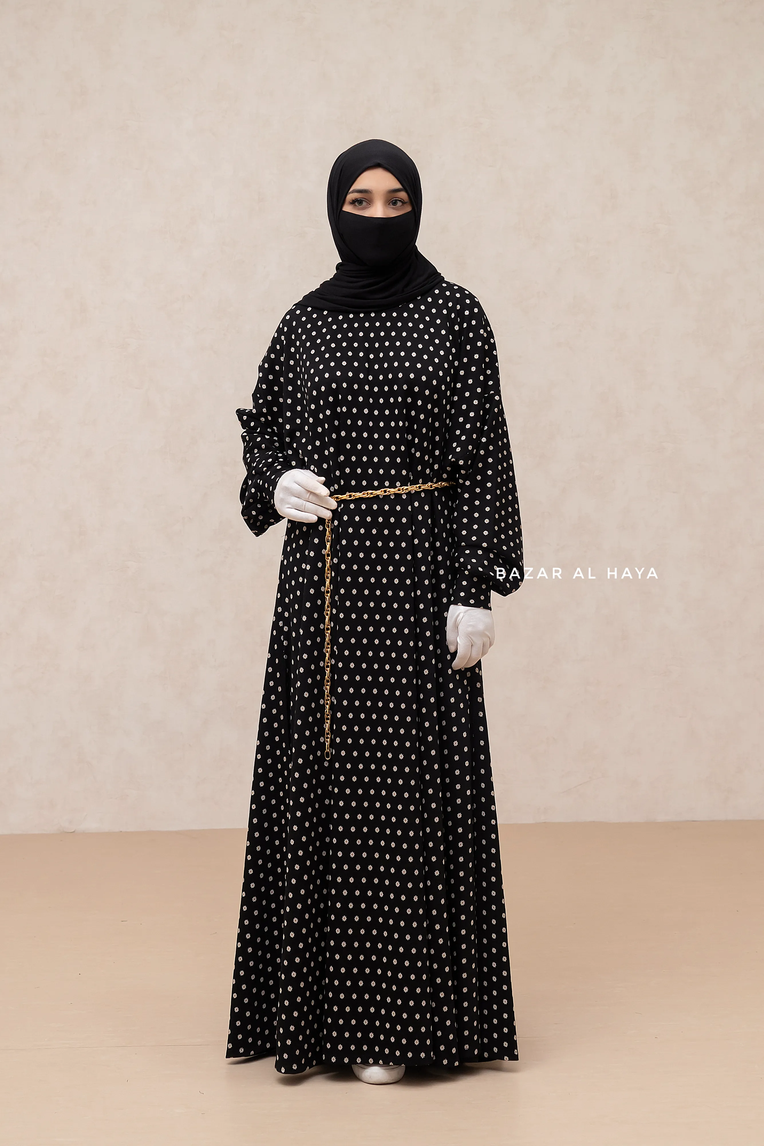 Black & Daisy Basimah Classic Design Warm Abaya Coat - Premium Wool