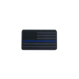 Blue Line United States Flag PVC Morale Patch