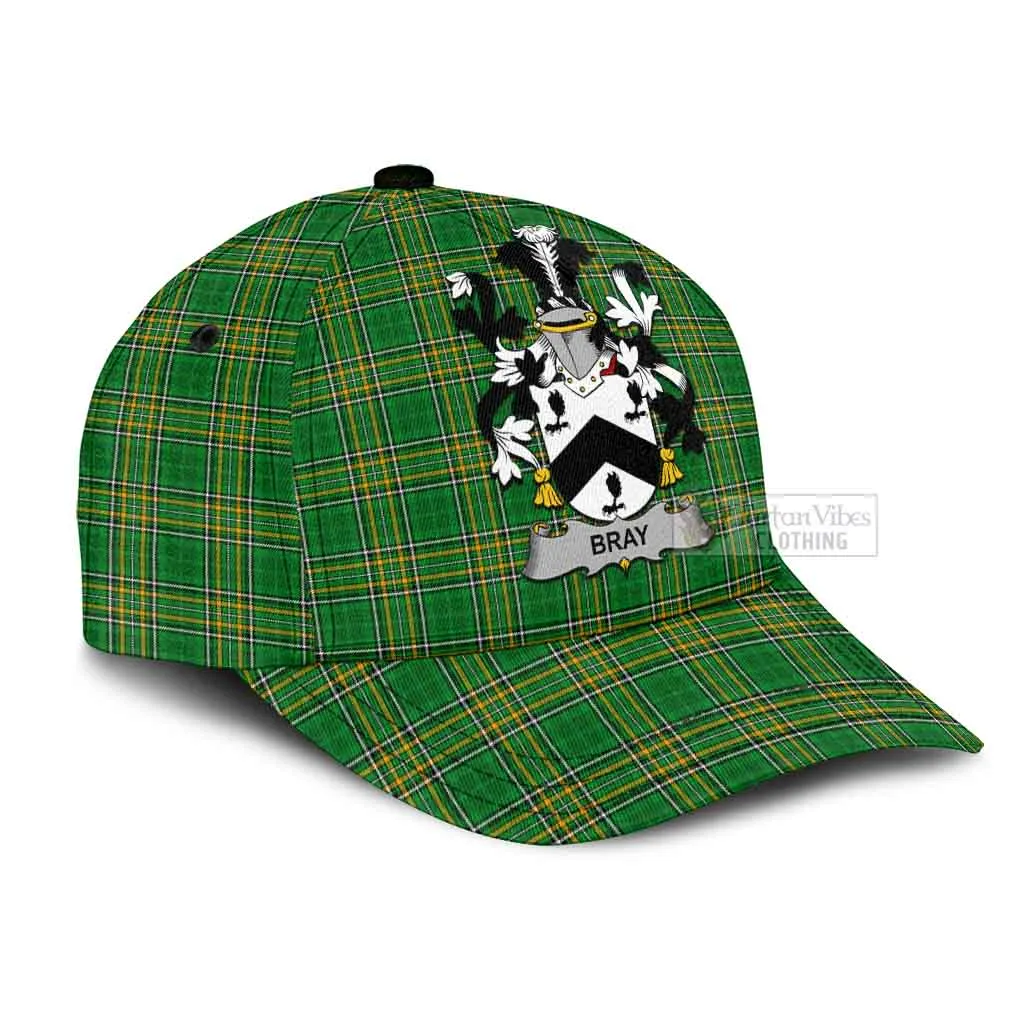 Bray Irish Clan Tartan Classic Cap with Coat of Arms