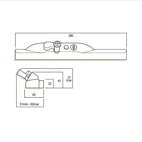 Chain Winder Whitco - suits awning and casement windows