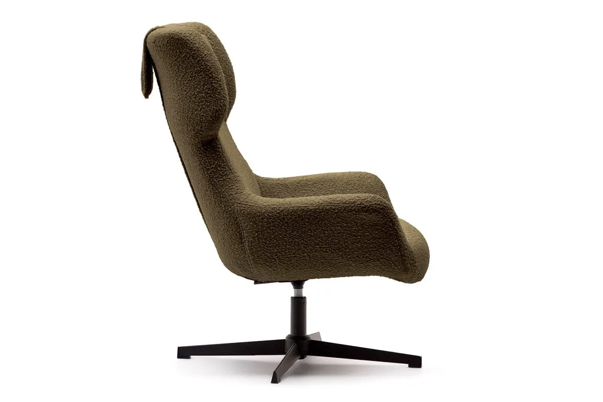 Como Zalin Armchair - Shearling Fabric [Shearling Fabric]