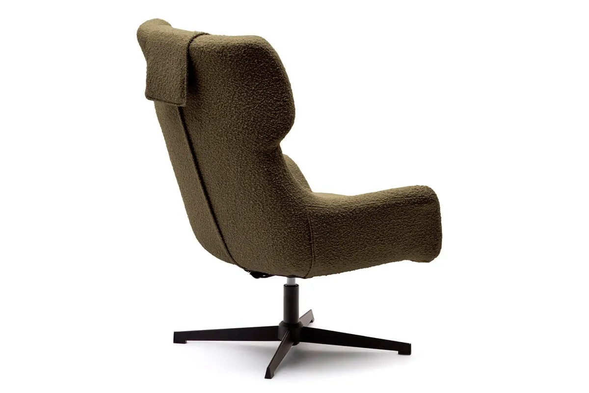 Como Zalin Armchair - Shearling Fabric [Shearling Fabric]