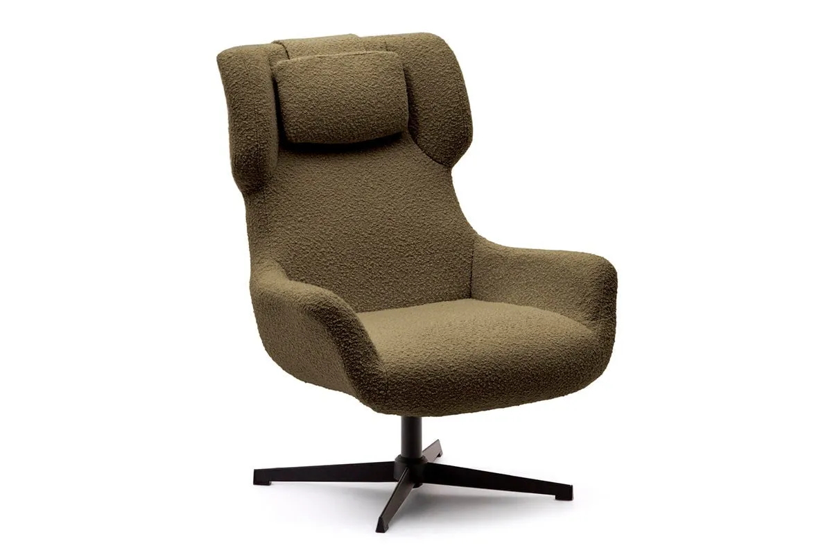 Como Zalin Armchair - Shearling Fabric [Shearling Fabric]