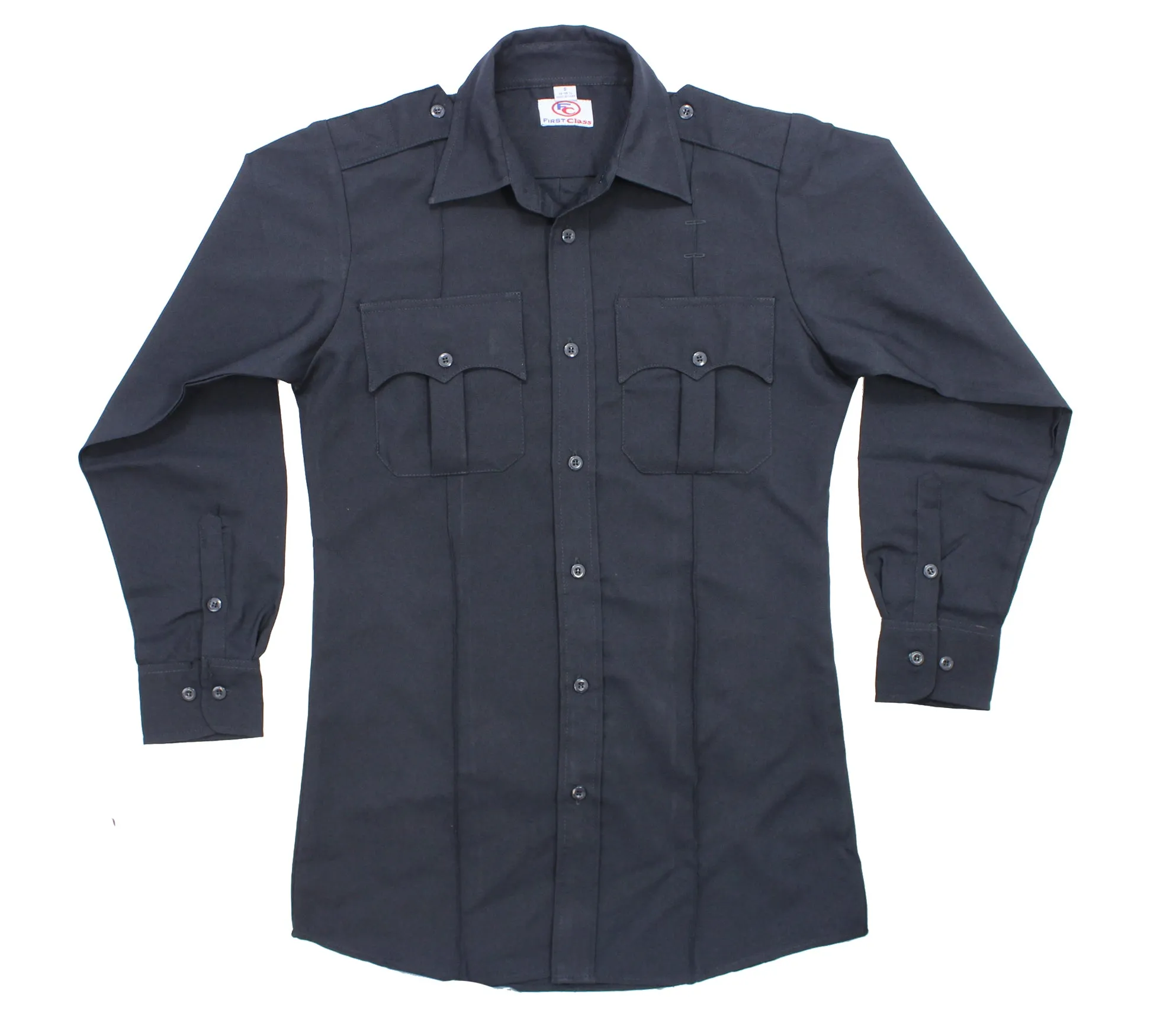 First Class 100% Polyester Long Sleeve Uniform Shirt