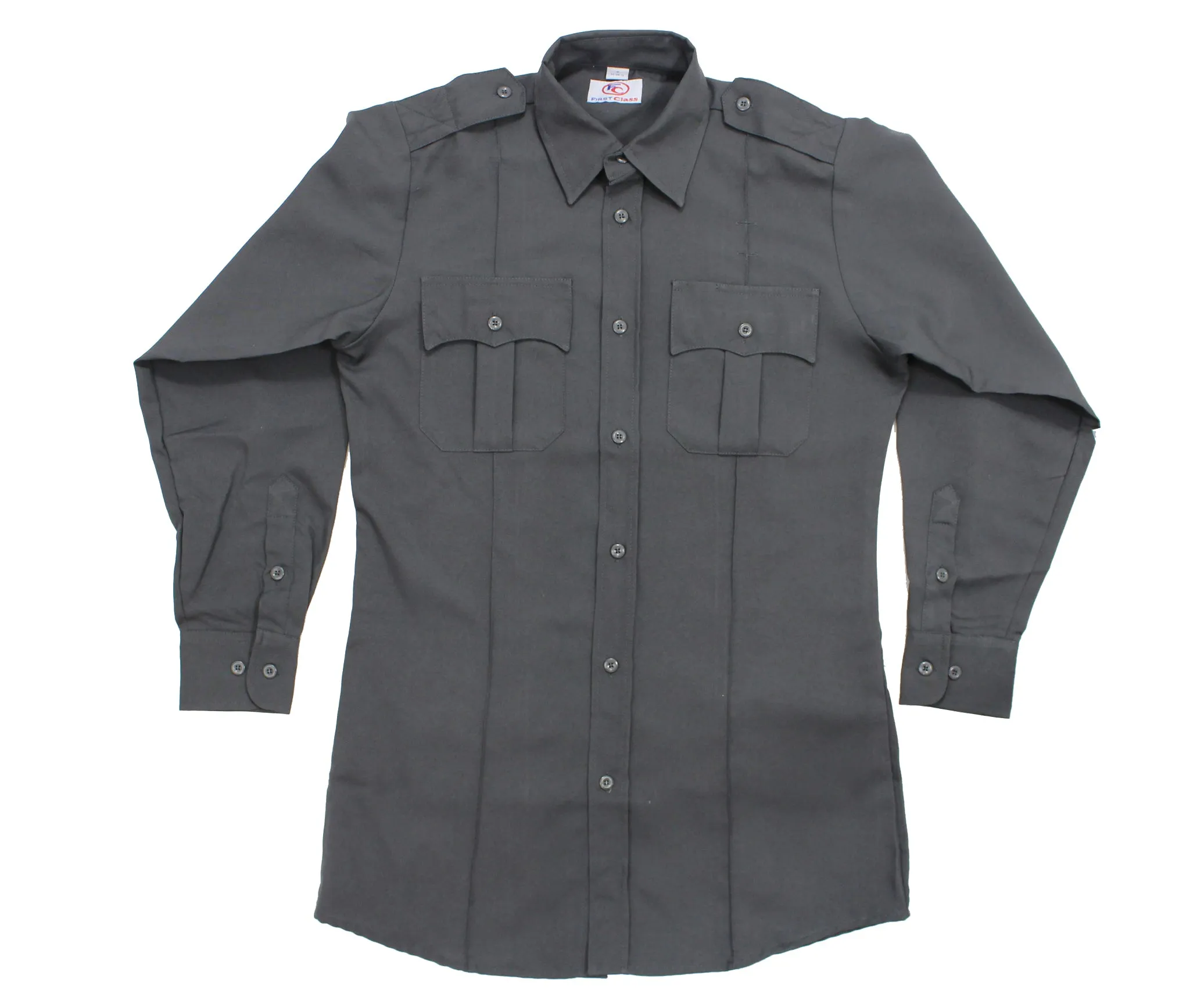 First Class 100% Polyester Long Sleeve Uniform Shirt