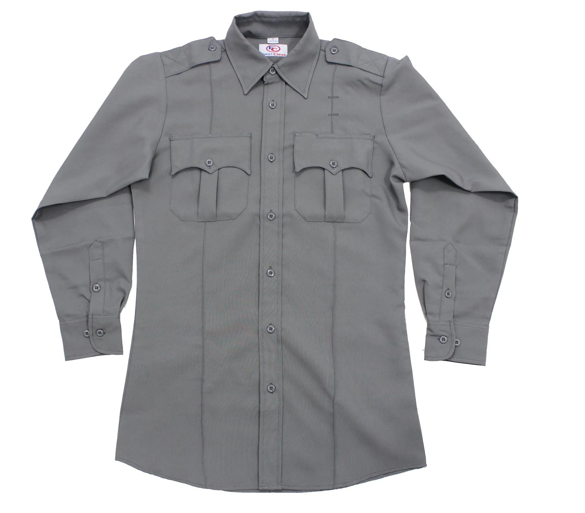 First Class 100% Polyester Long Sleeve Uniform Shirt