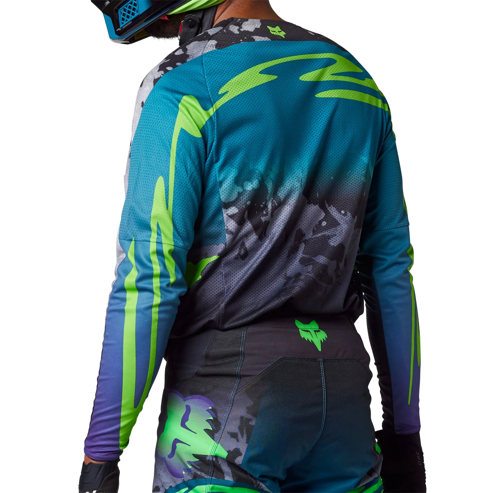 Fox Racing  Mens 360 DKAY Motocross Jersey Maui Blue Offroad MotoX Vented Mesh