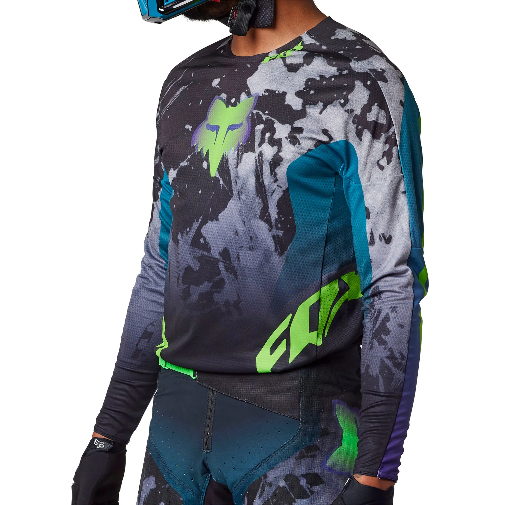 Fox Racing  Mens 360 DKAY Motocross Jersey Maui Blue Offroad MotoX Vented Mesh