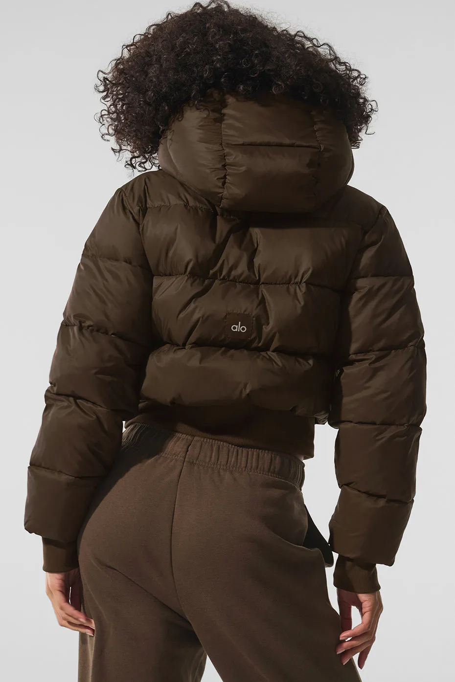 Foxy Puffer Jacket - Espresso