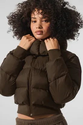 Foxy Puffer Jacket - Espresso