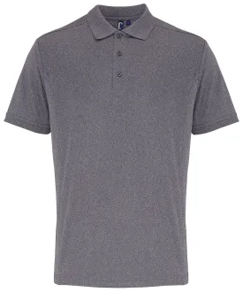 Grey Melange - Coolchecker® piqué polo