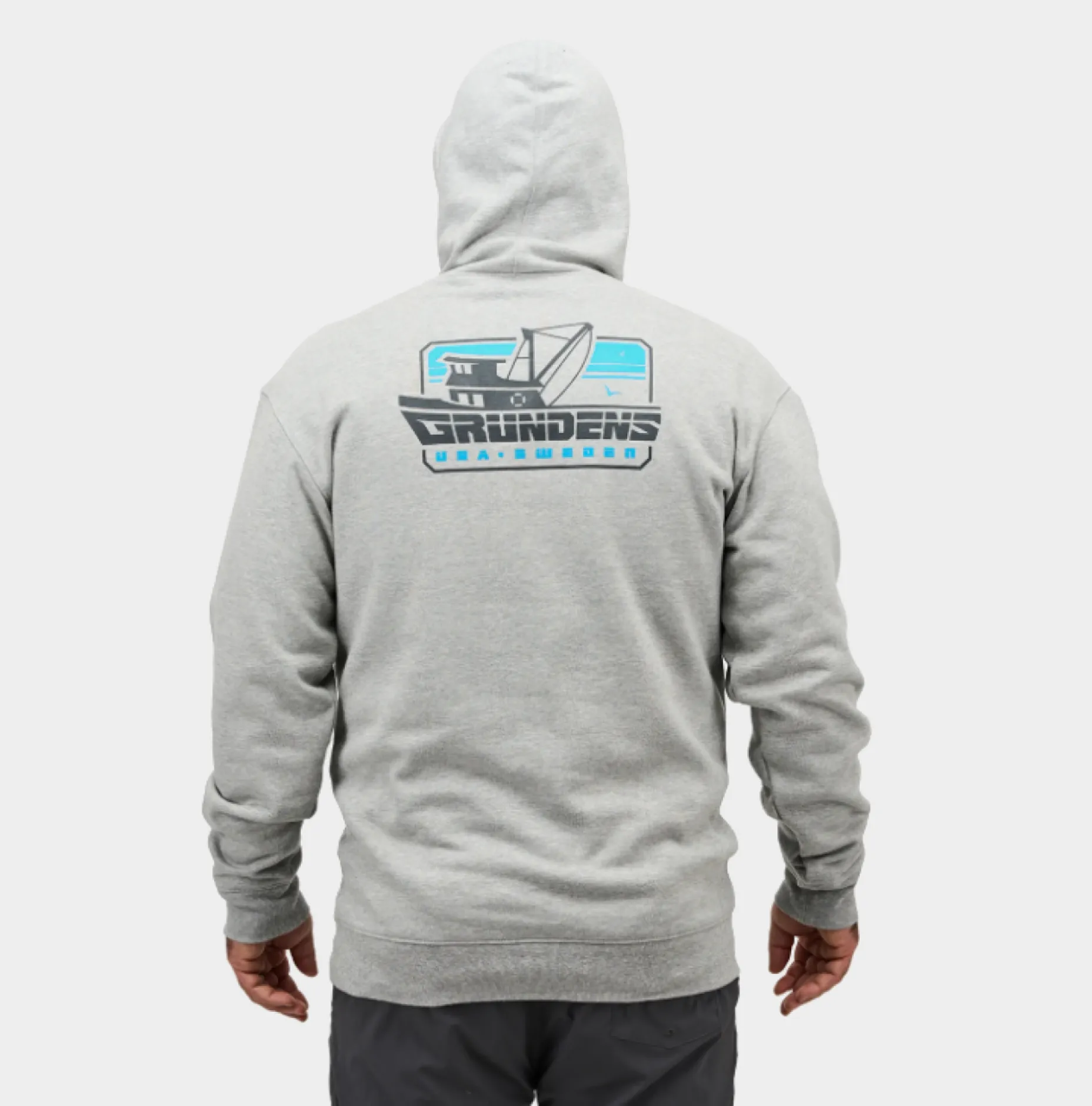 Grundéns Men's Displacement DWR Boat Graphic Hoodie