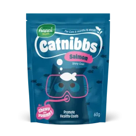 Happi Skippi Cat Treats Catnibbs Salmon Shiny Coat 60g