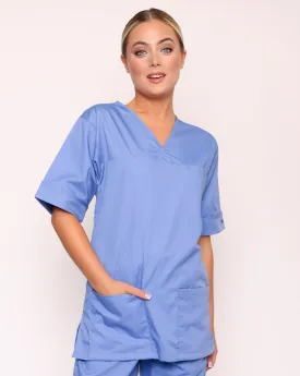 Howser Unisex Smart Scrub Tunic - Metro Blue