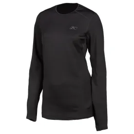 Klim  Womens Solstice Shirt 2.0 Base Layer Moisture Wicking Warm Comfort Black