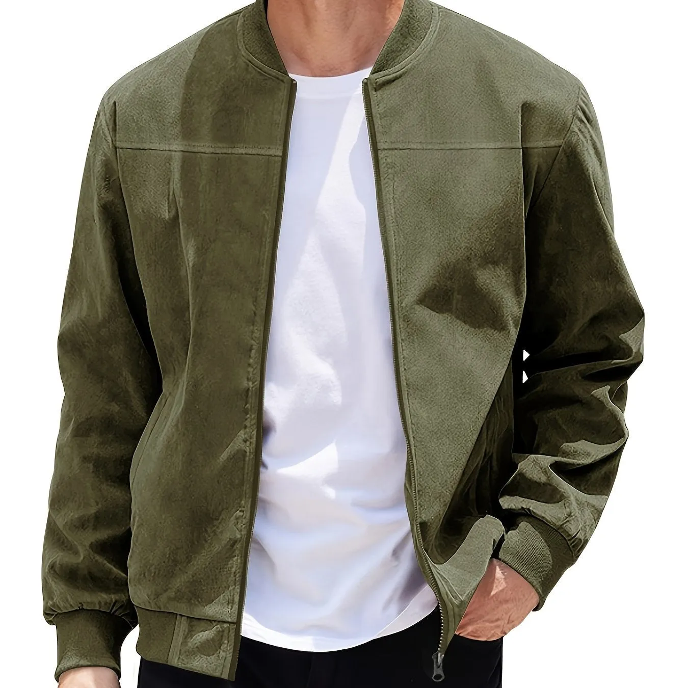 men's Autumn Leisure Collar Jacket Men's New Cardigan Coat