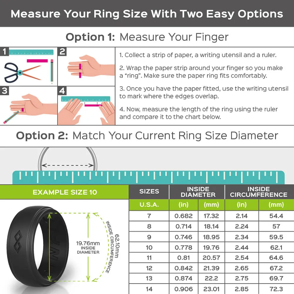 Men's Eagle Silicone Ring. Soft, Comfortable & Durable Wedding Band. US Design Patent