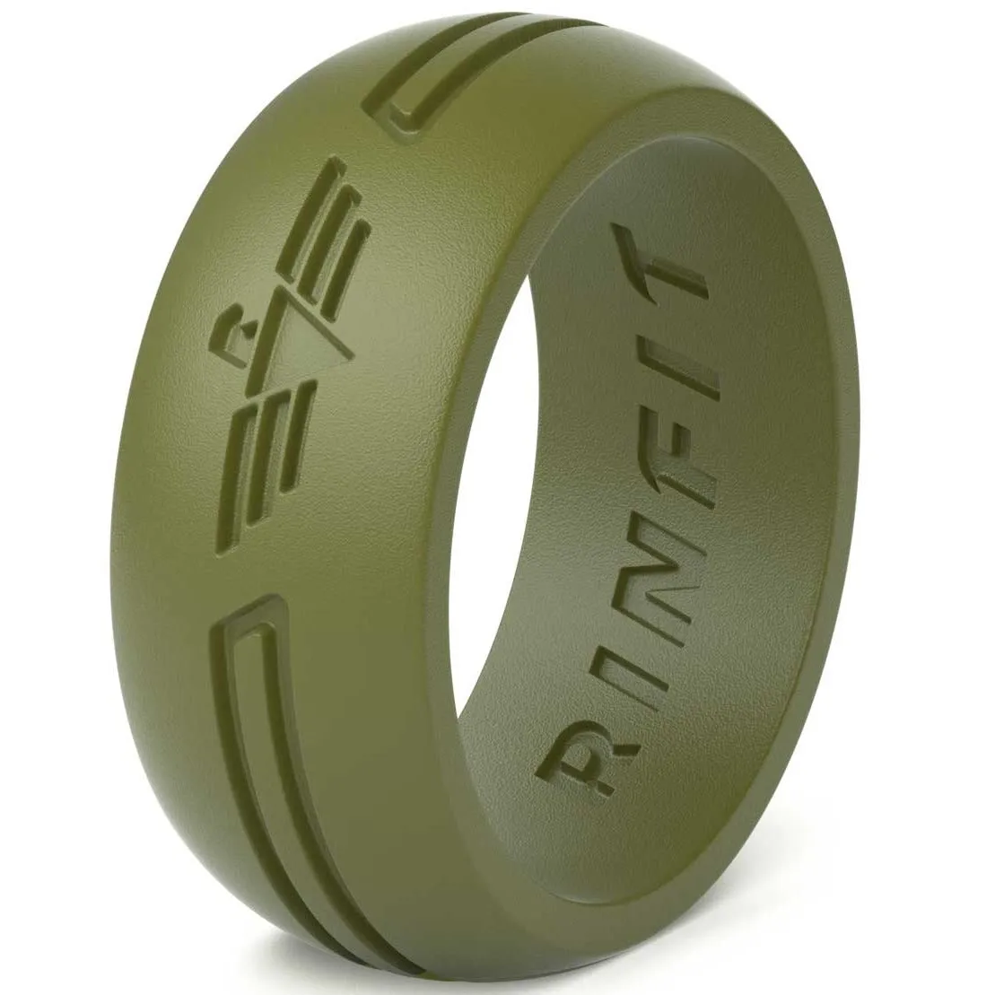 Men's Eagle Silicone Ring. Soft, Comfortable & Durable Wedding Band. US Design Patent