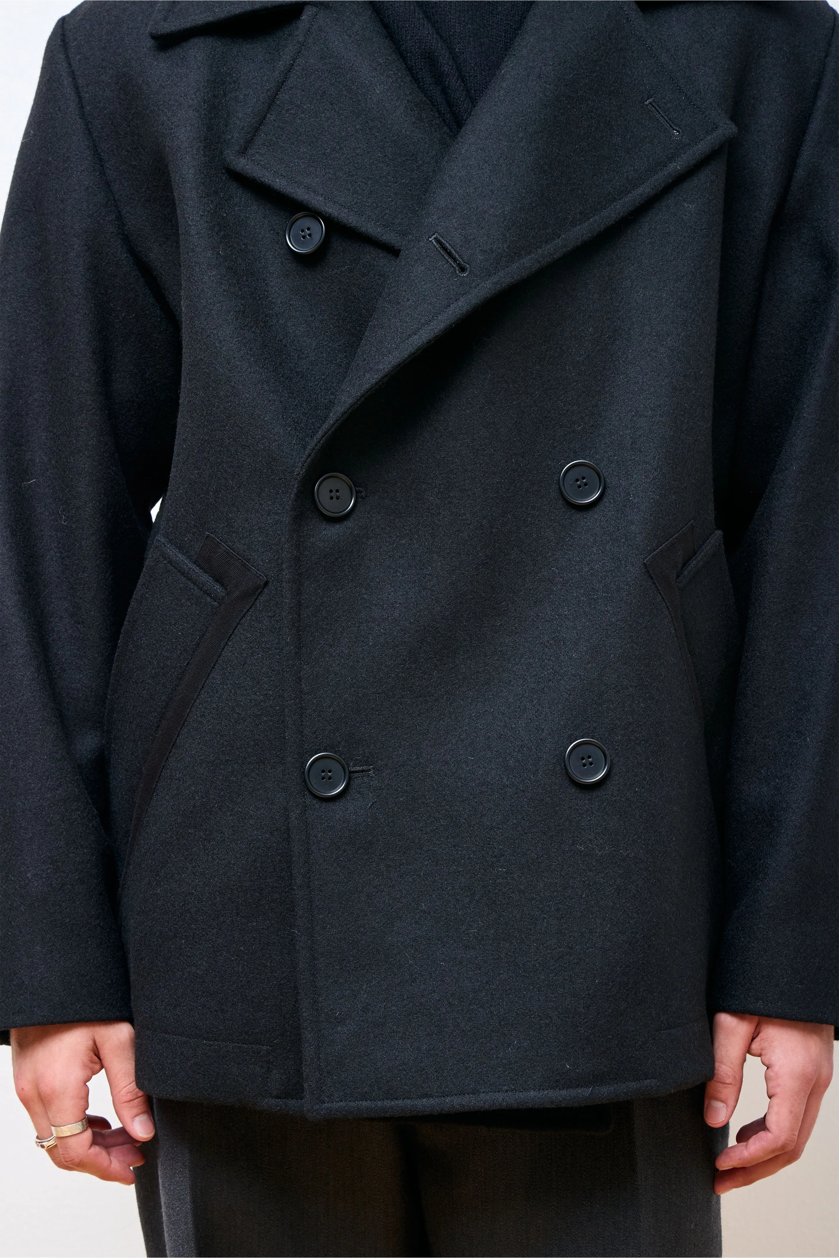 MHL Pea Coat Black