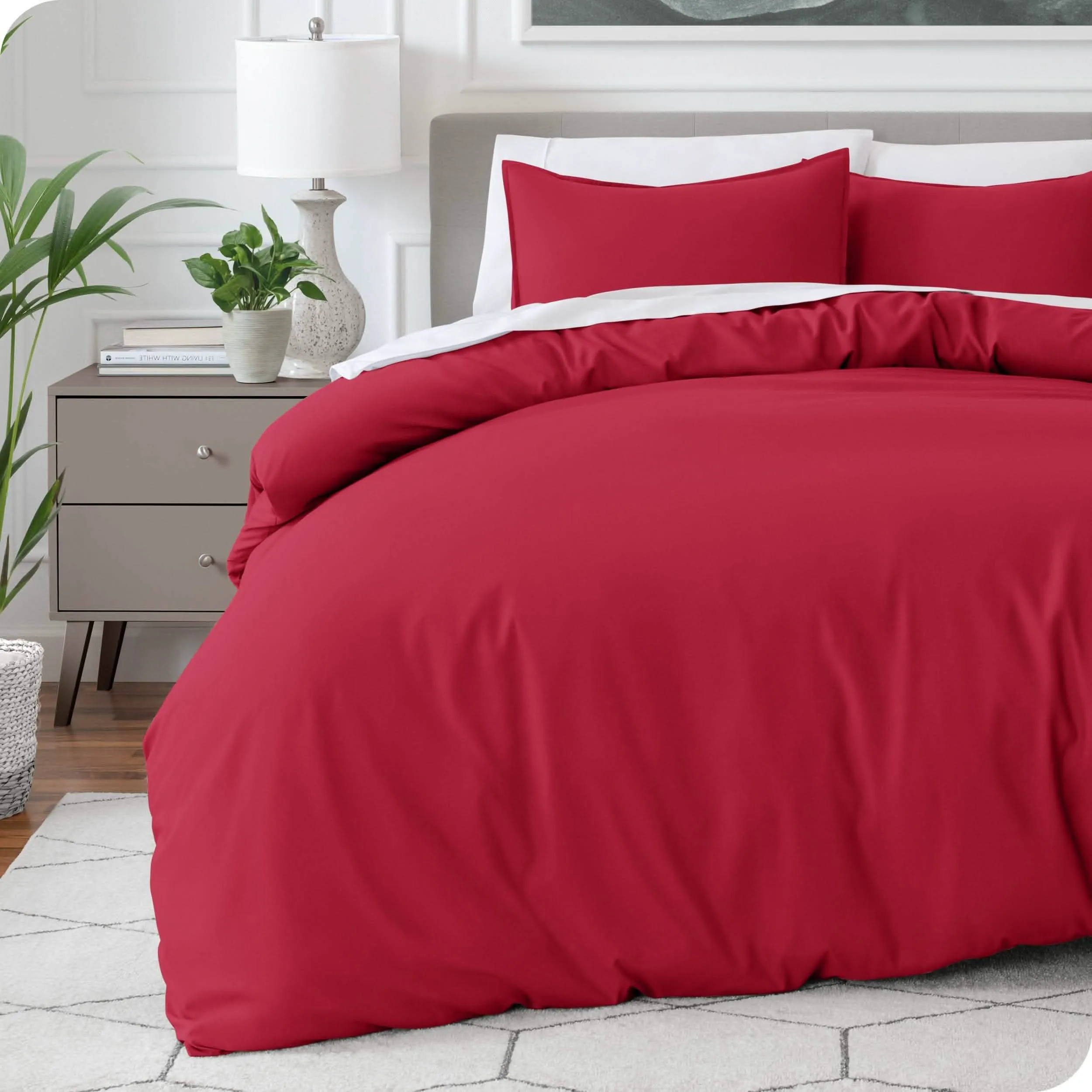 Microfiber Duvet Cover & Sham Set - Oversized King