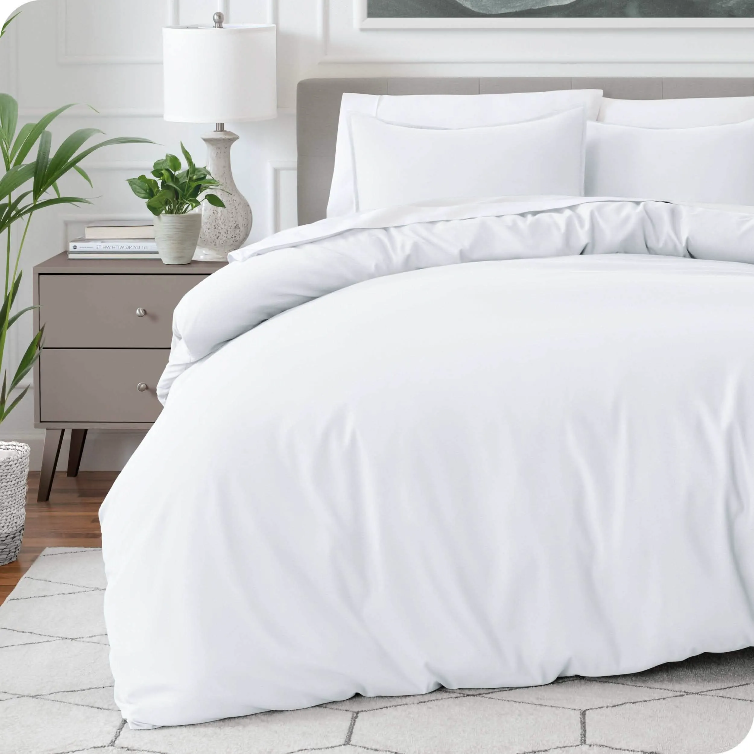 Microfiber Duvet Cover & Sham Set - Oversized King