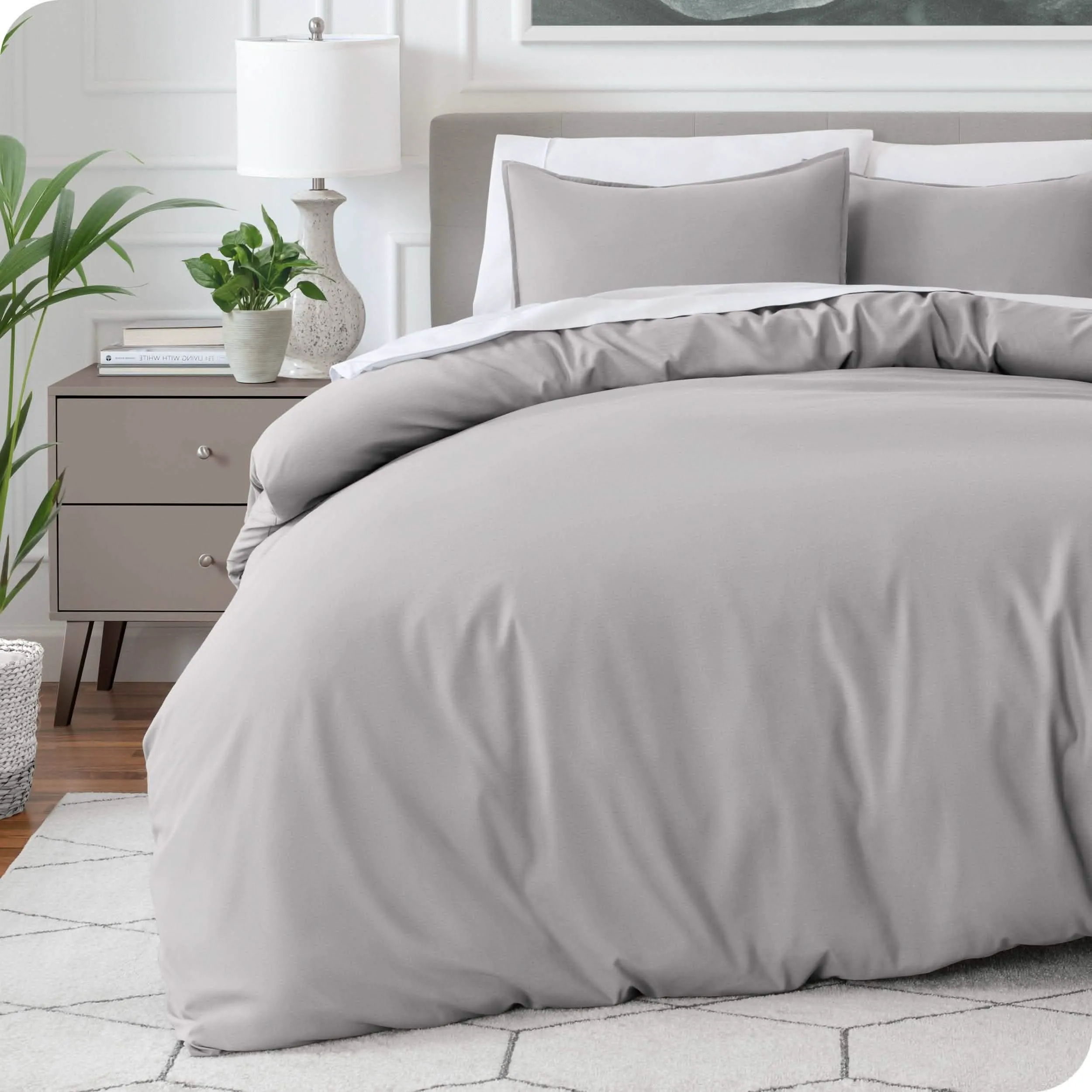 Microfiber Duvet Cover & Sham Set - Oversized King