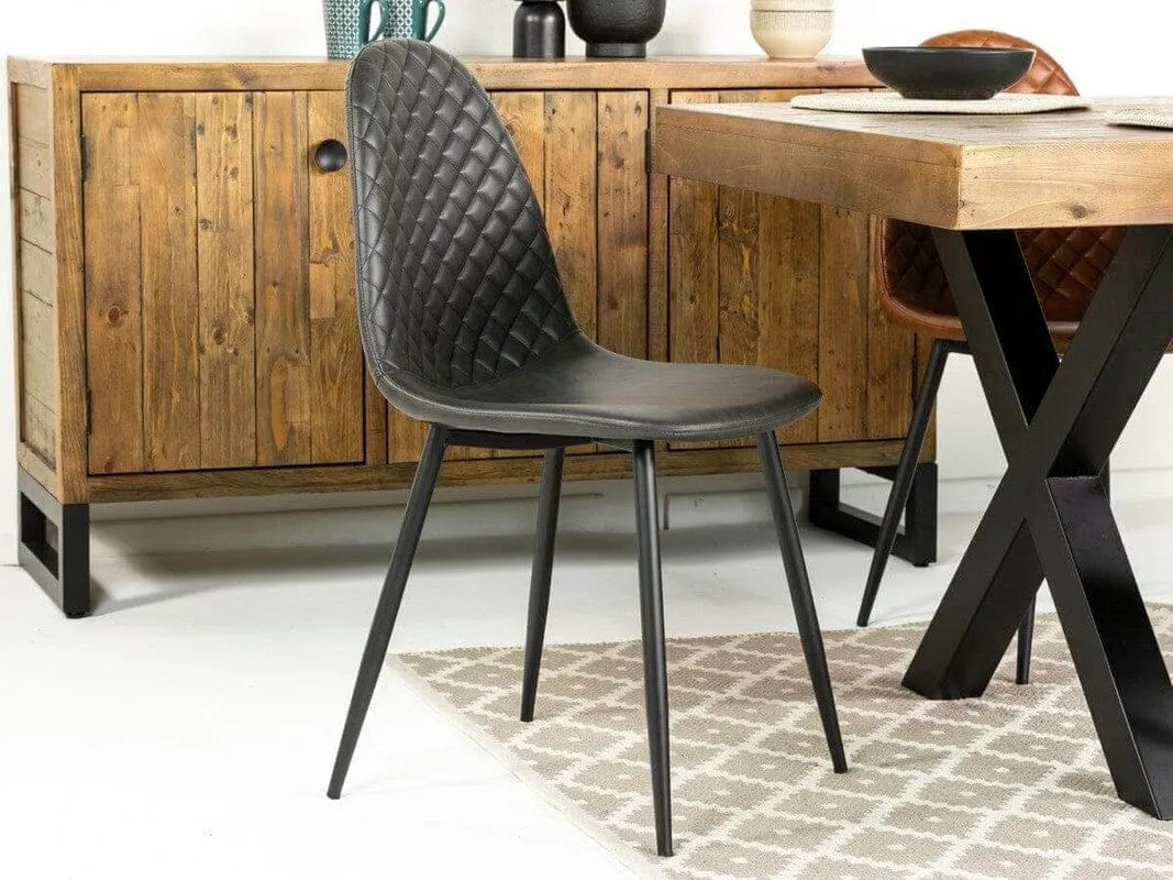 Mode 180-240cm Extendable Dining Table & Grey Dallas Dining Chairs