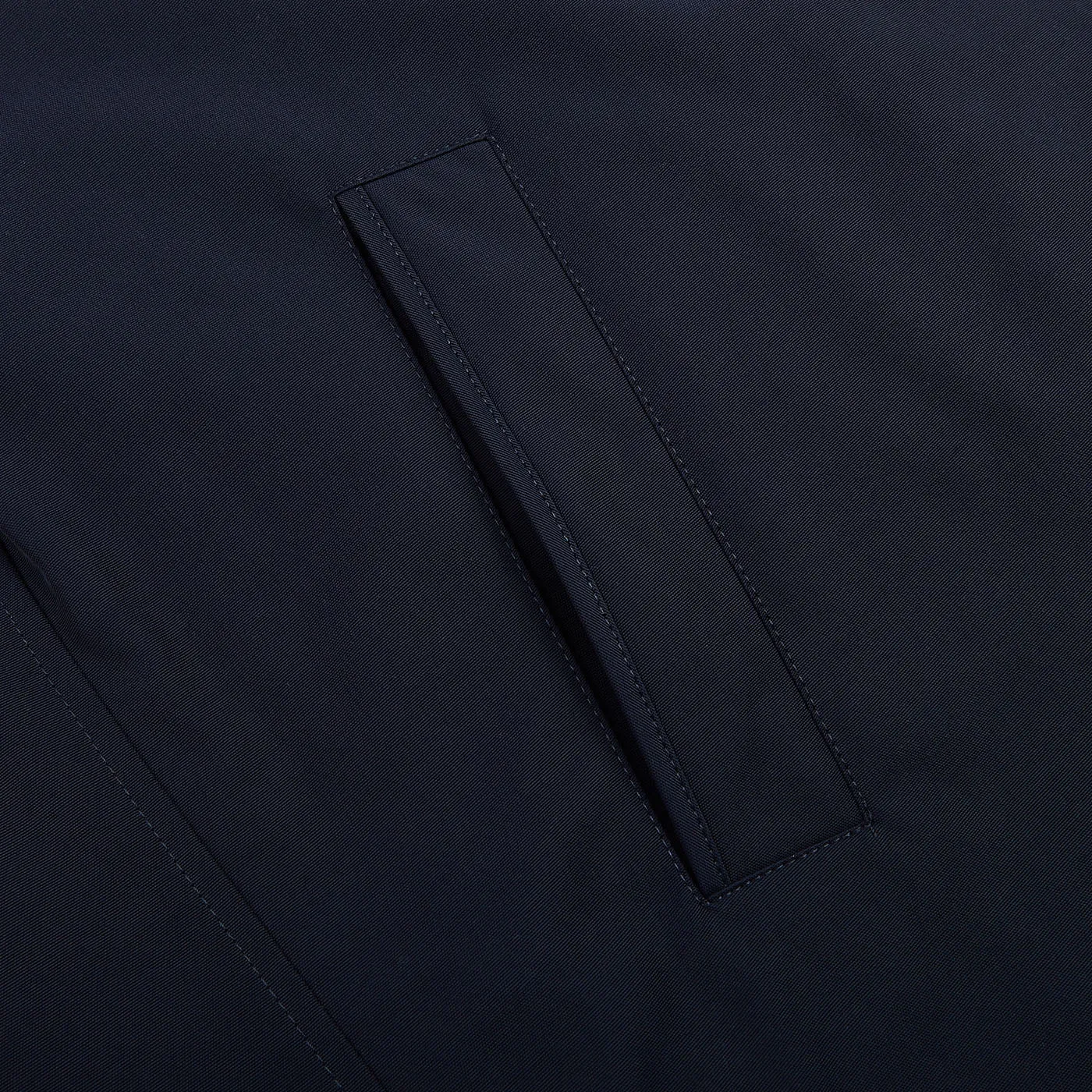 Navy Blue Technical Nylon Morning Coat