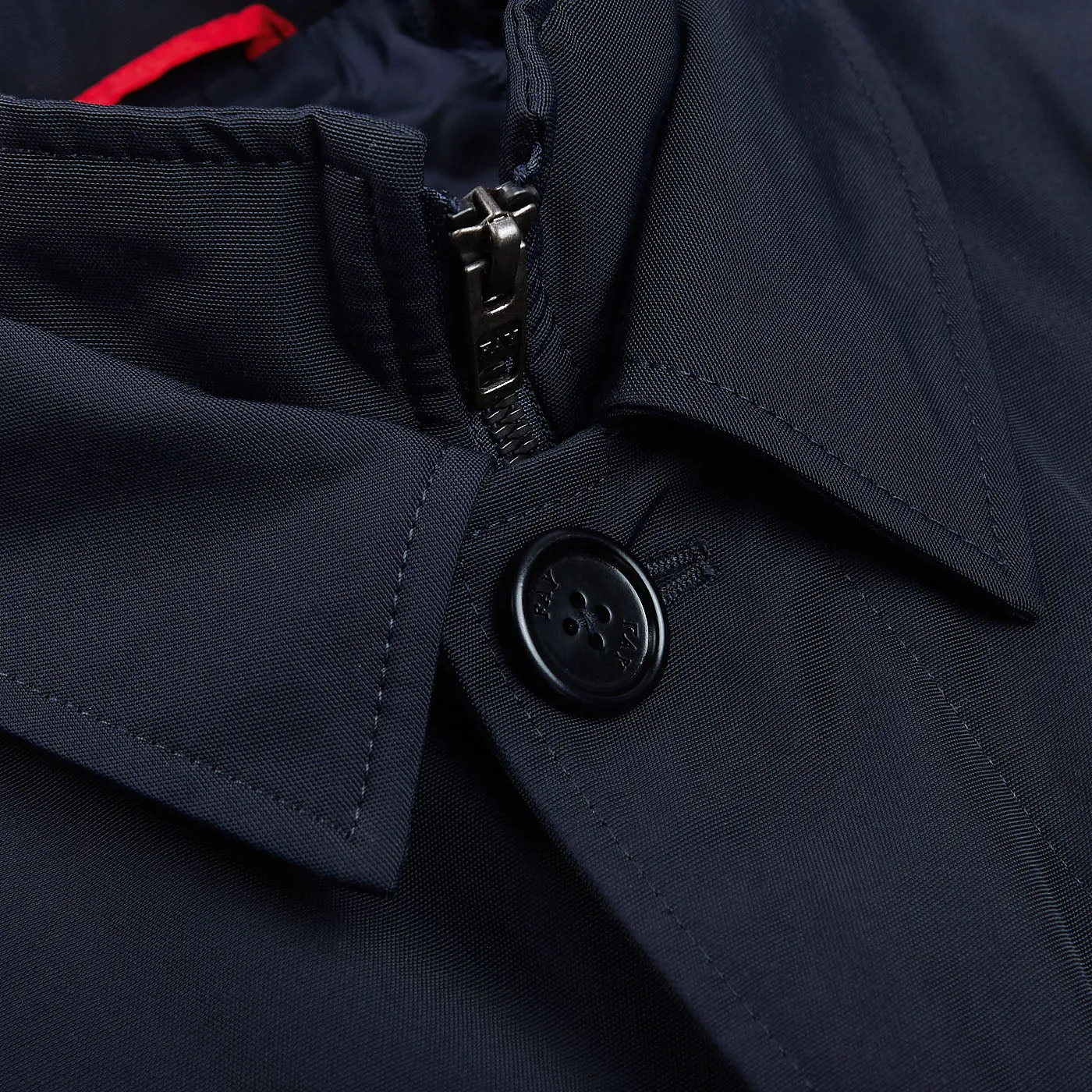 Navy Blue Technical Nylon Morning Coat