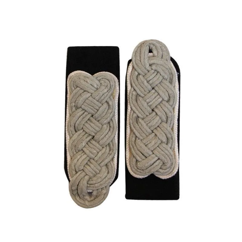 Officer Uniform Silver & Black Cord Army Shoulder Board Wire Board Pair