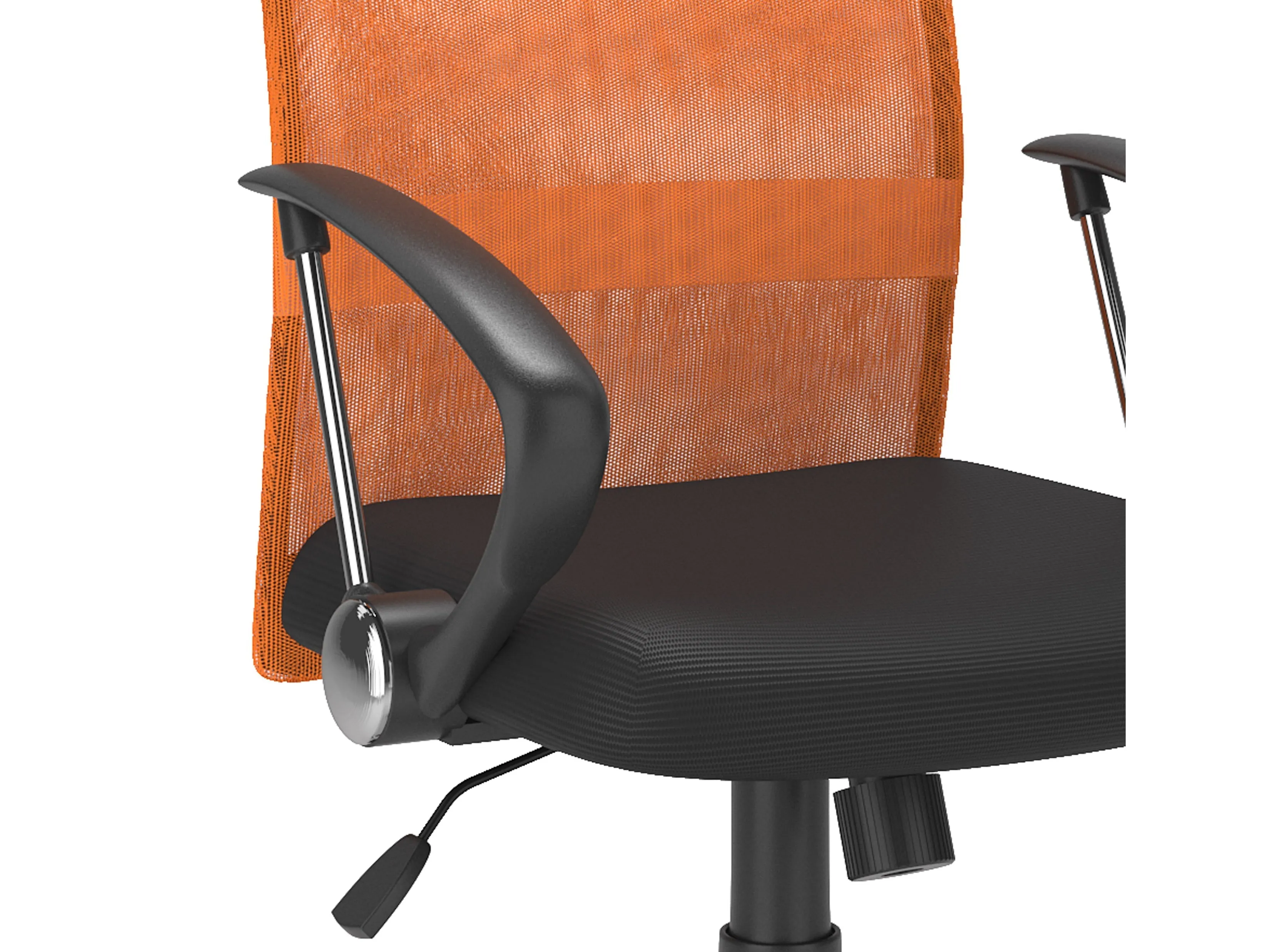 Orange Fabric Office Chair