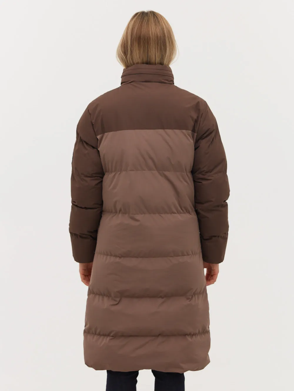 Phyllis Two-Tone Long Parka