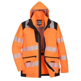 PW3 Hi-Vis 5 in1 Waterproof Jacket Bodywarmer Portwest PW367