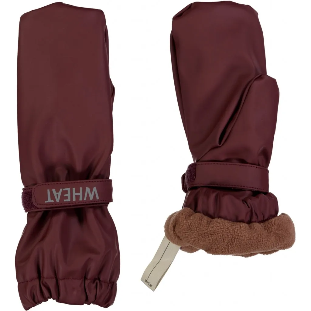 Rain Mittens Rily - maroon