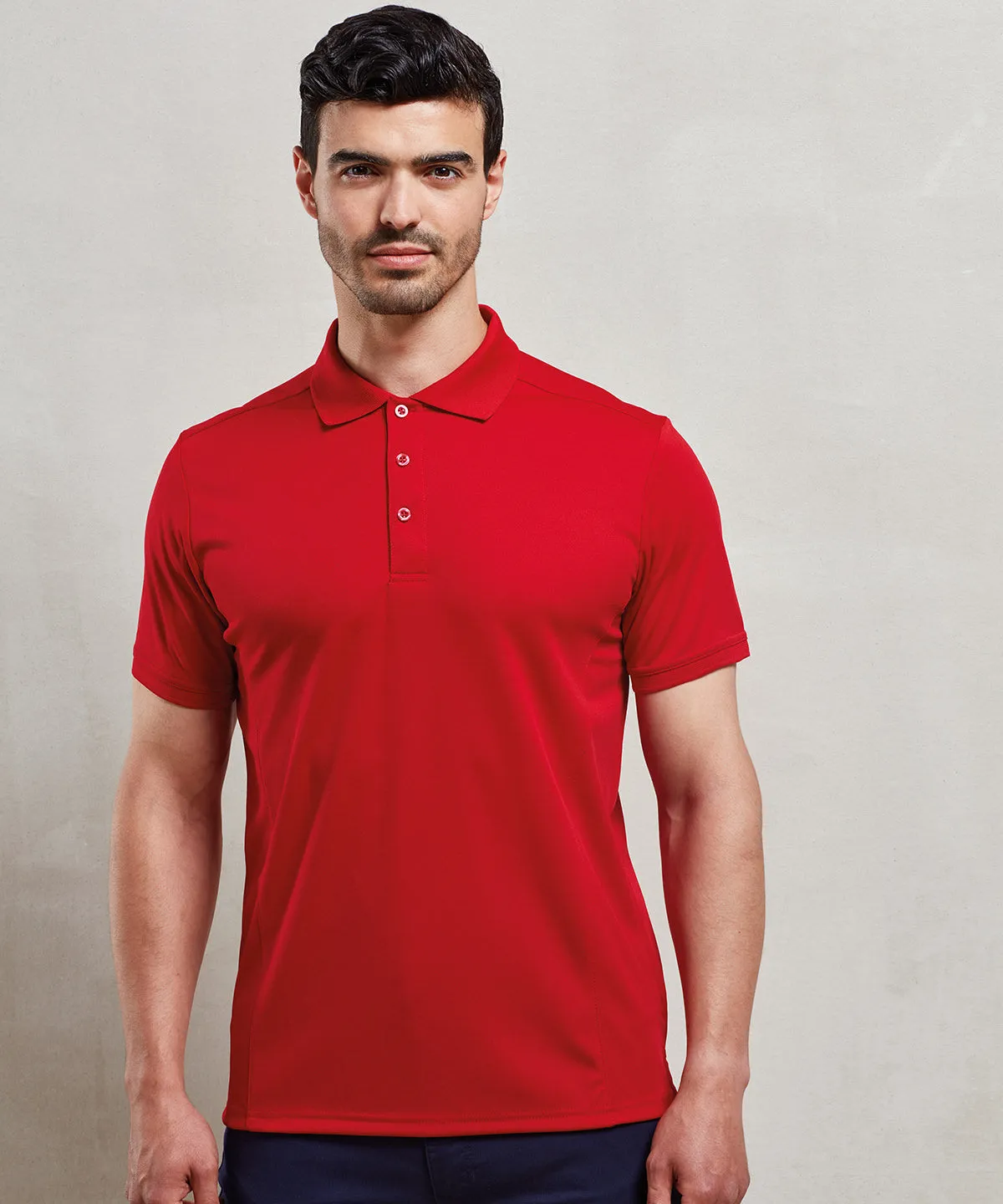 Red - Coolchecker® piqué polo (C)