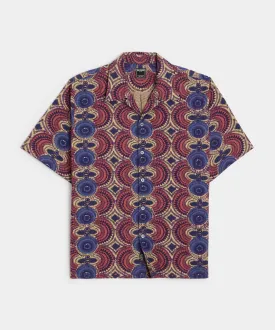 Relaxed Camp Collar Shirt in Multi Kaleidoscope