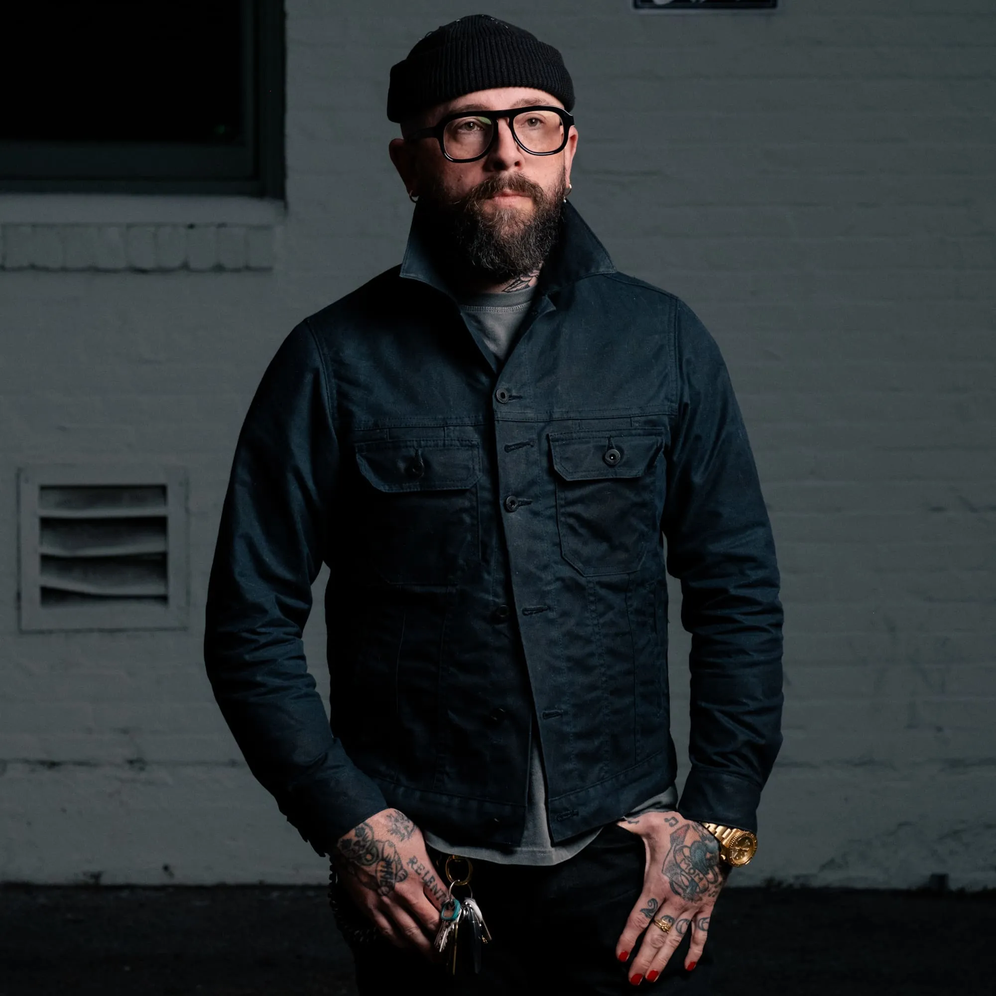 Rogue Territory x Snake Oil Provisions Black Waxed Cruiser Jacket FINAL SALE