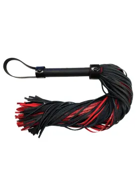 Rouge Anaconda Leather Flogger with Cuff