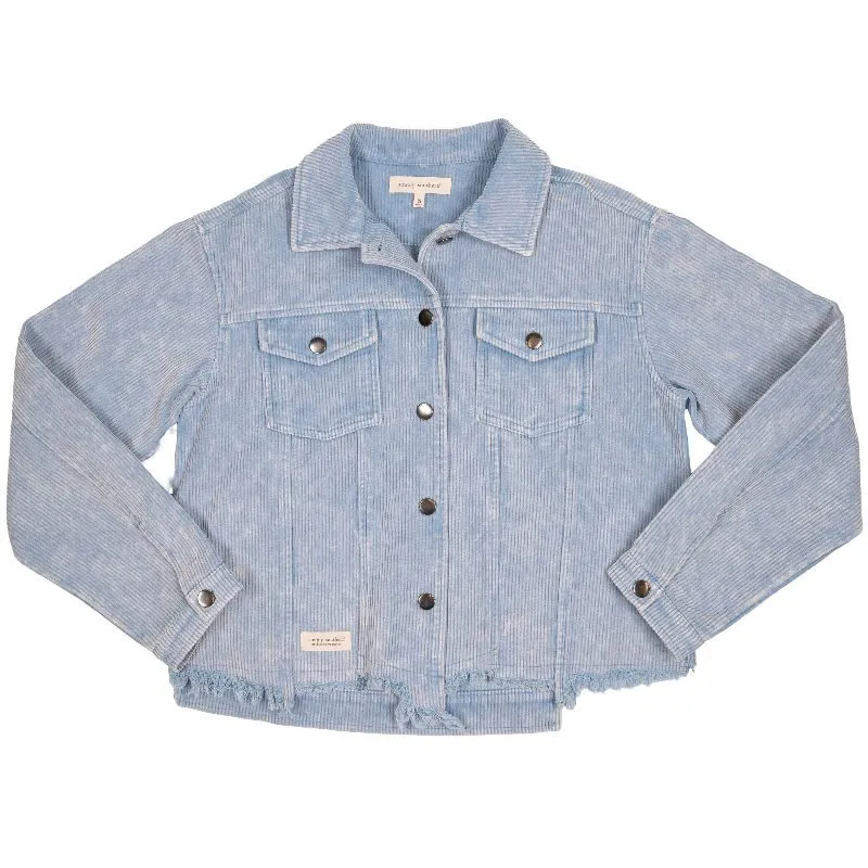 Simply Southern Corduroy jacket Glacier Blue