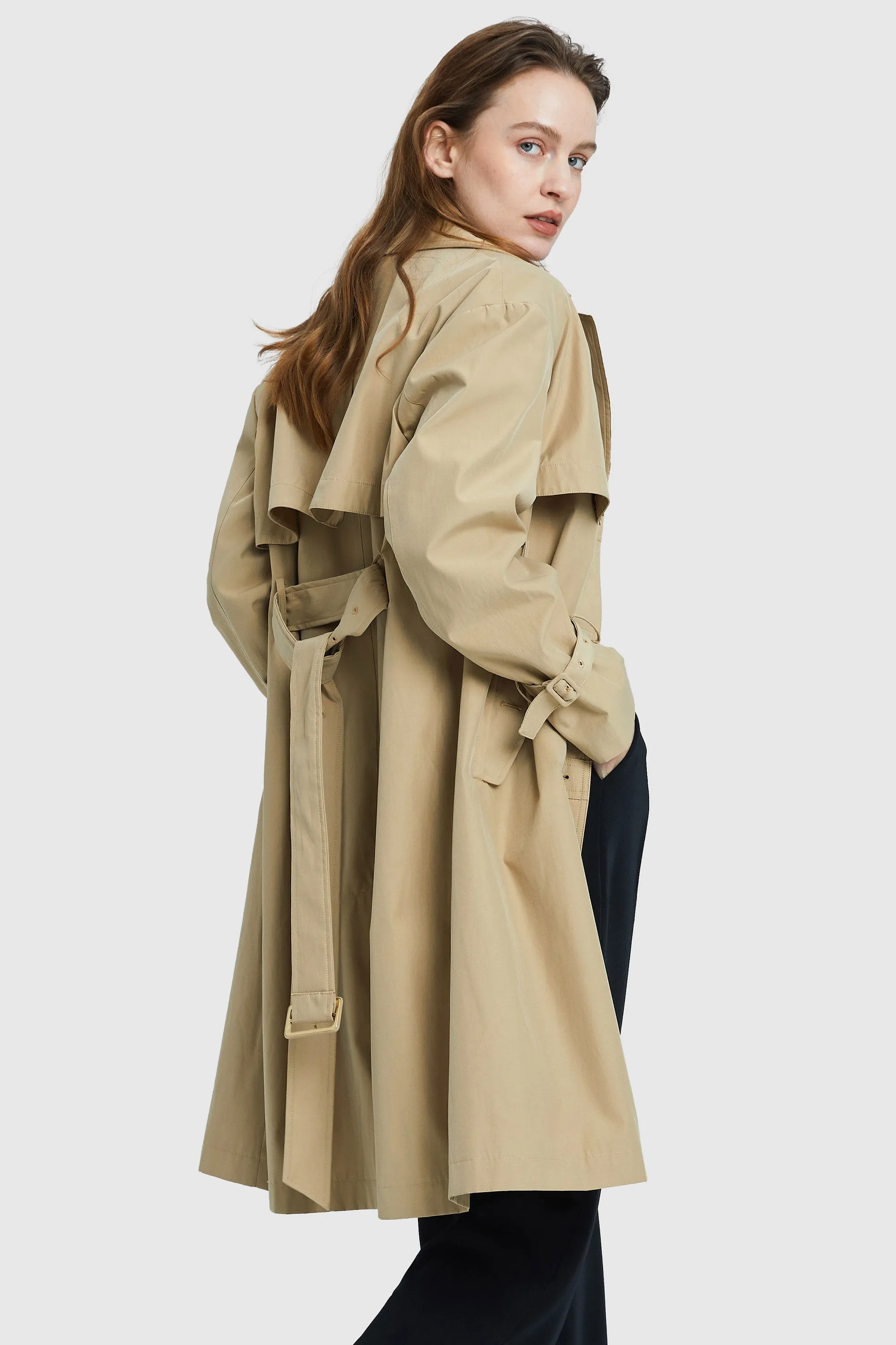 Single-Breasted Belted Trench