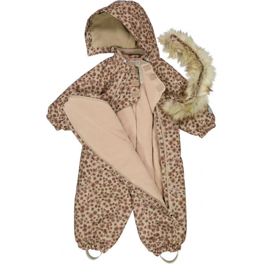 Snowsuit Nickie Tech - winter blush flowers