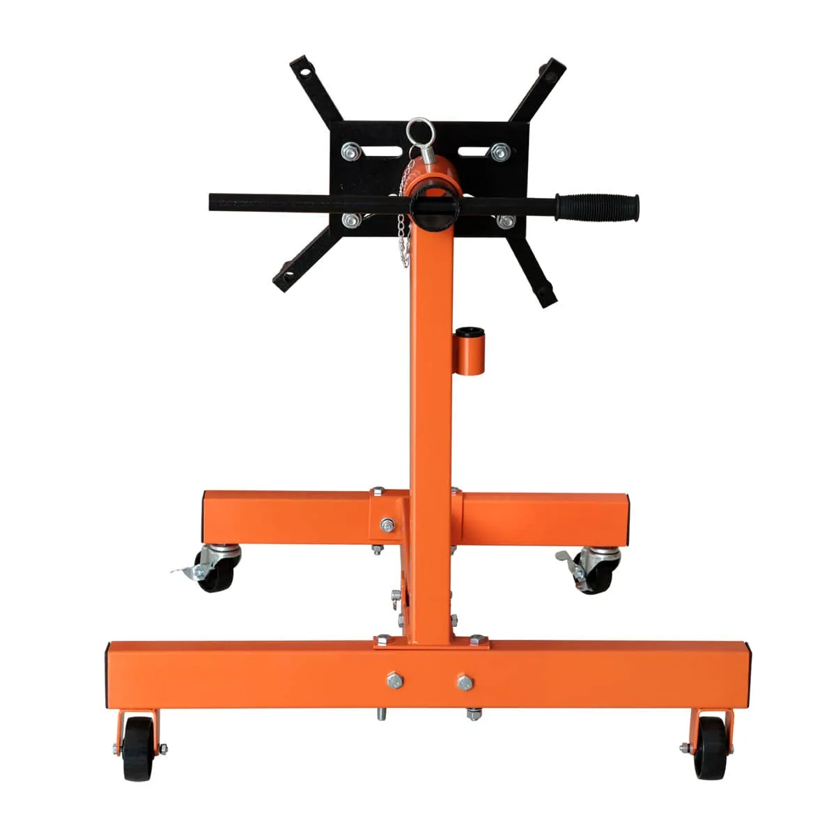 TMG Industrial 1500-lb Rotating Engine Stand, 4 Adjustable Arms, 360° Rotation, Fixed & Swivel Casters, TMG-AES15