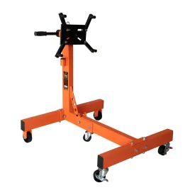 TMG Industrial 1500-lb Rotating Engine Stand, 4 Adjustable Arms, 360° Rotation, Fixed & Swivel Casters, TMG-AES15